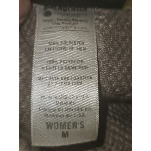 Women's Patagonia Retro Deep Pile Full Zip Sherpa Poly Jacket Size M Synchilla - Picture 11 of 11